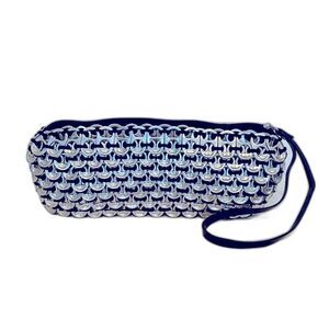 Upcycled Soda Pop Top Wristlet Clutch with Black Lining, Ecofriendly,‎ Recycled